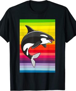 Orca Whale Vintage 80s Retro T-Shirt