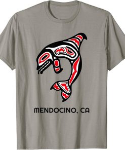 Mendocino, California Native American Orca Killer Whale Gift T-Shirt