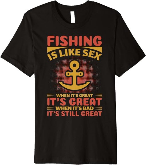 Fishing Rods Lovers | Funny Fishing Sayings | Funny Fishing Premium T-Shirt