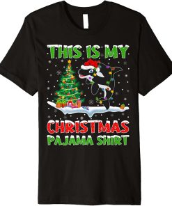 This Is My Christmas Pajama Shirt Orca Fish Christmas Premium T-Shirt